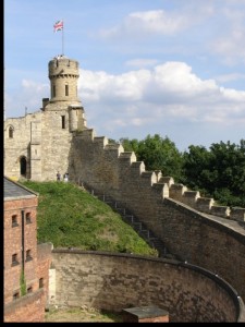 Lincoln Castle wall and keep