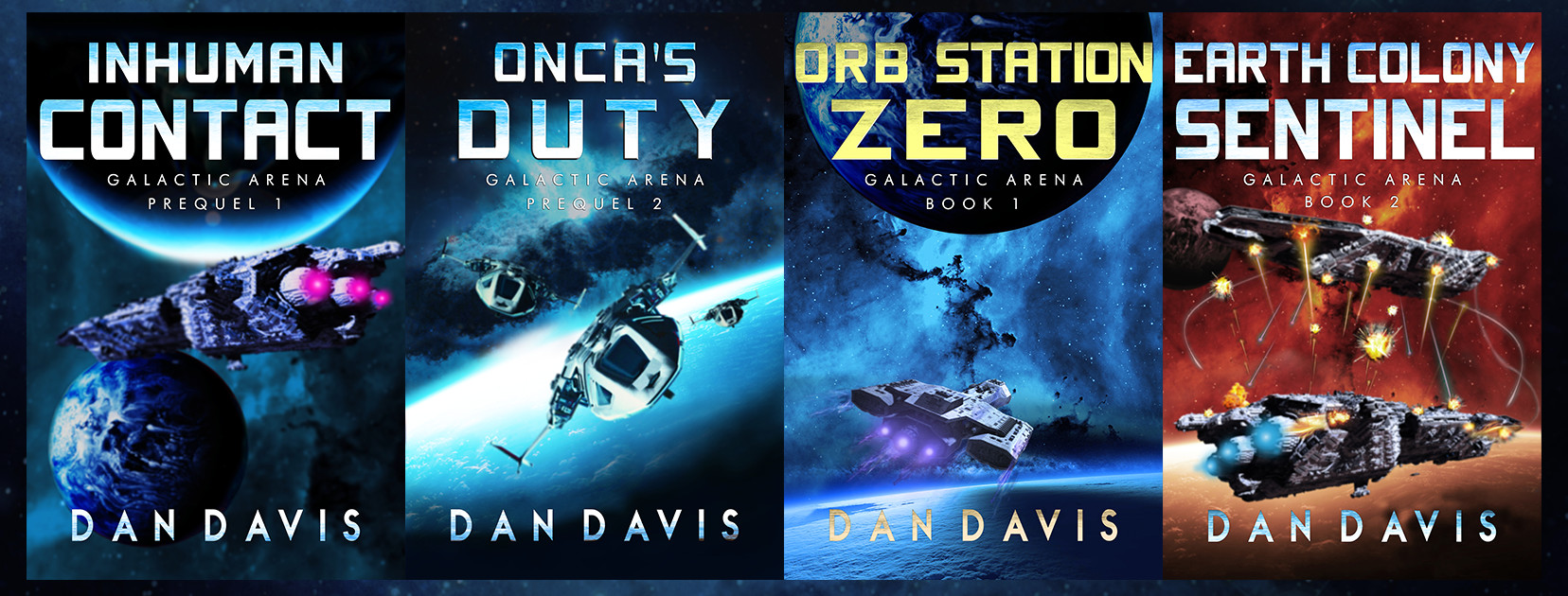 New covers for the Galactic Arena #scifi series